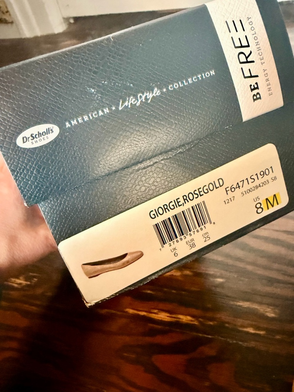 Dr. Scholl's Giorgie BeFree Metallic Rose Gold Ballet Flats - size 8 - Picture 7 of 7